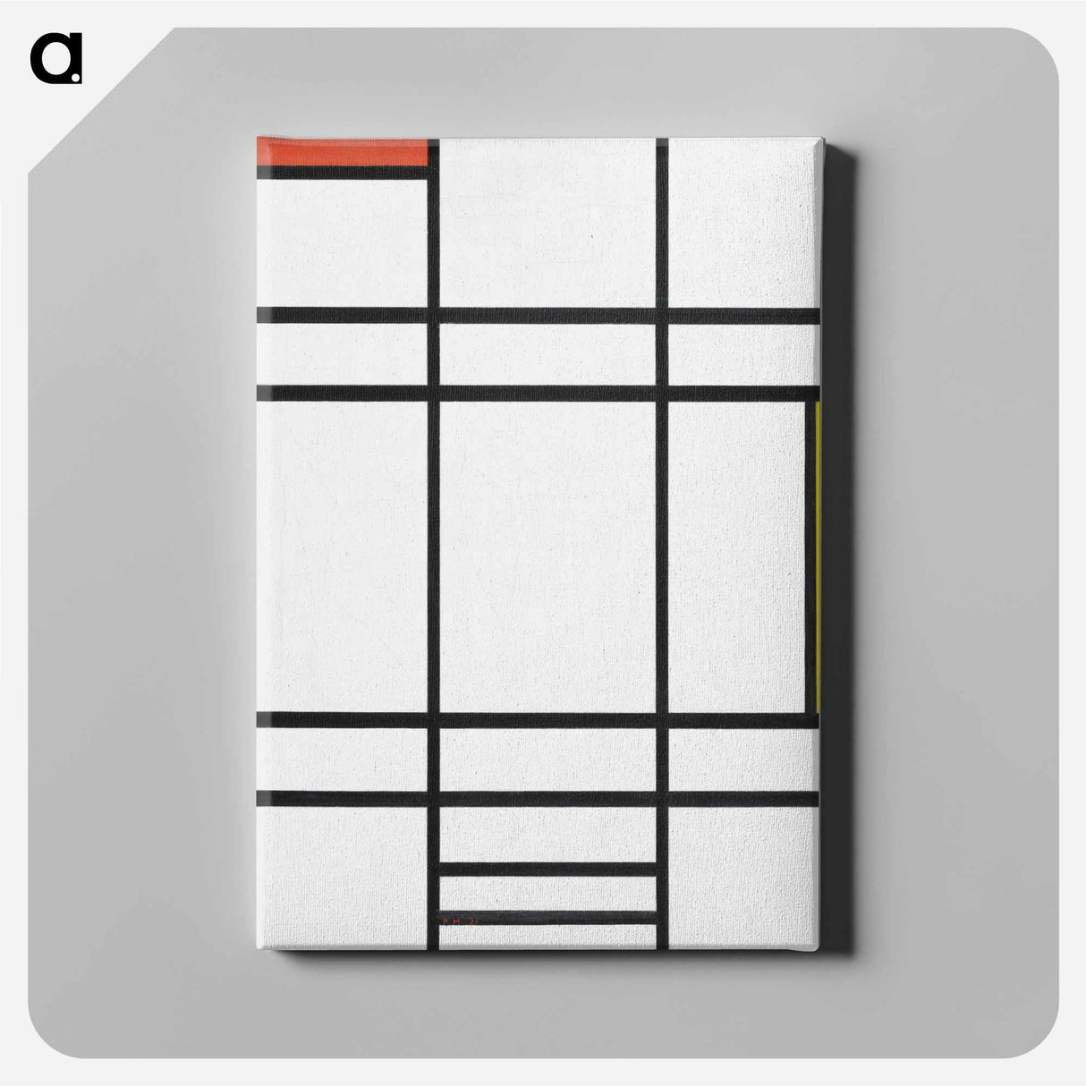 Composition in White, Red, and Yellow - Piet Mondrian Canvas.