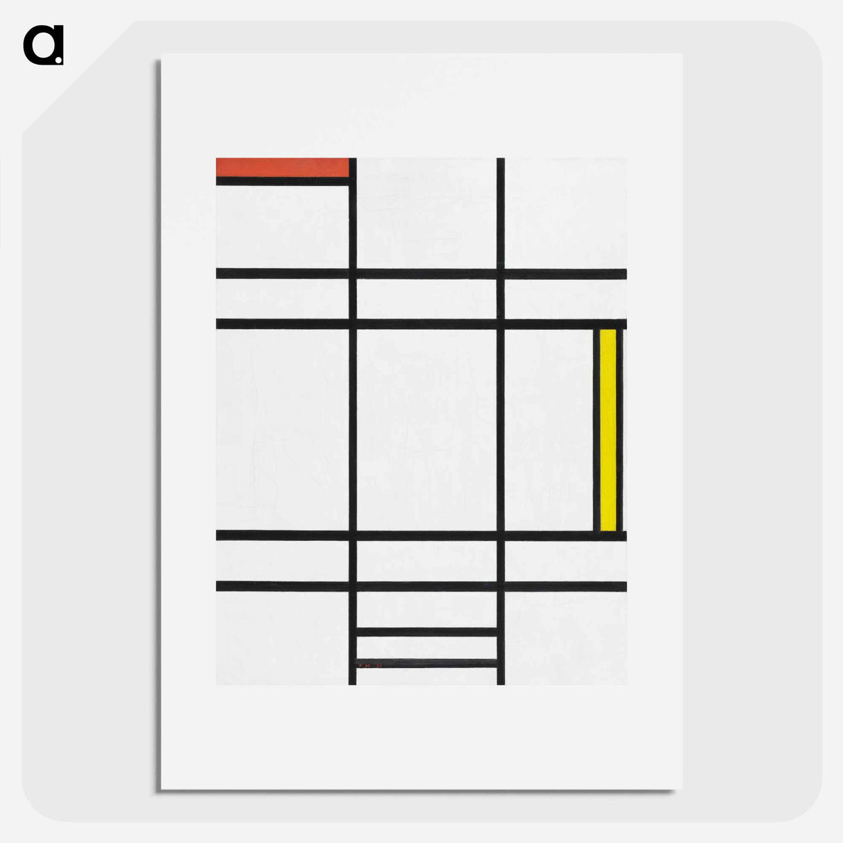 Composition in White, Red, and Yellow - Piet Mondrian Poster.