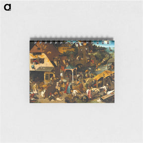 アートメモ帳-Netherlandish Proverbs - ピーター ブリューゲル Memo.