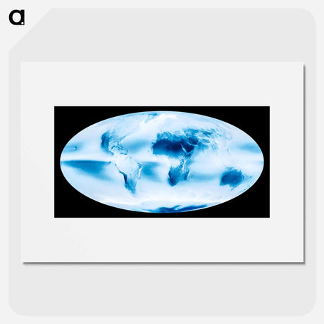 アートポスター-Composite Cloud Cover of Earth
 - 地球 Poster.