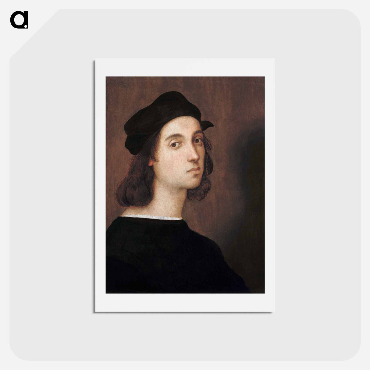 アートポストカード-Raphael's Self-portrait - ラファエロ サンティ Postcard.
