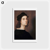 Raphael's Self-portrait - ラファエロ サンティ Postcard.