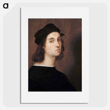 Raphael's Self-portrait - ラファエロ サンティ Poster.