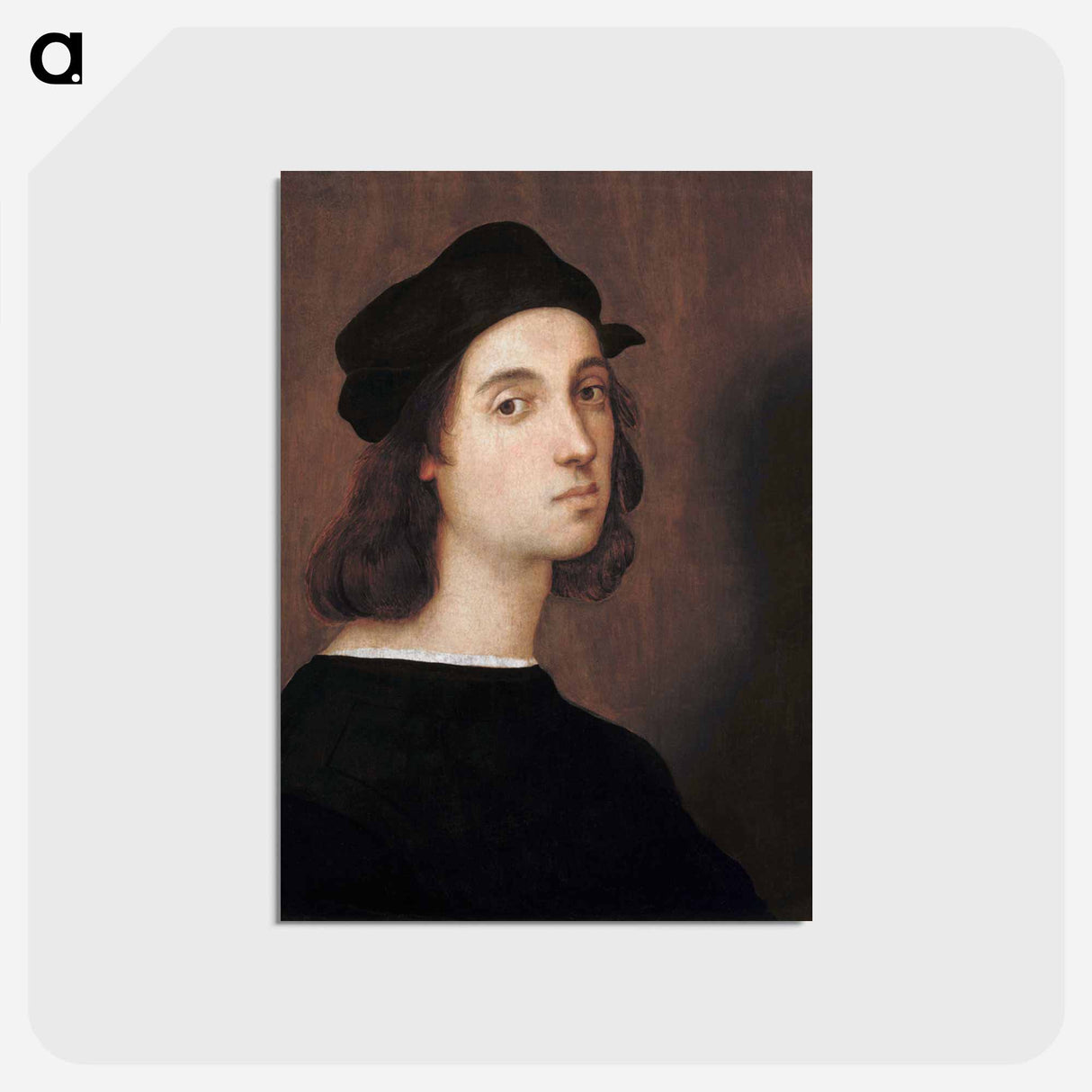 Raphael's Self-portrait - ラファエロ サンティ Postcard.
