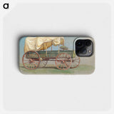 A Covered Wagon - Samuel Coleman Phone Case.