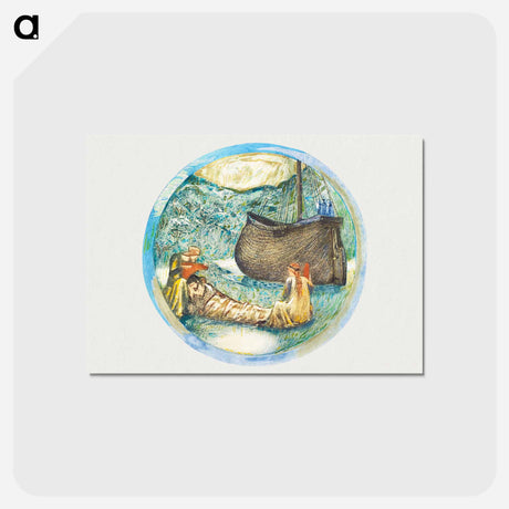 アートポストカード-Meadow Sweet
 - フラワーブック Postcard.