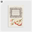 アートポストカード-French Rose and Apple from Mira Calligraphiae Monumenta
 - 書道のお手本 Postcard.