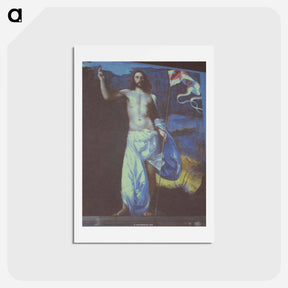 アートポストカード-Risen Christ - ティツィアーノ ヴェチェッリオ Postcard.