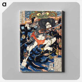 アートパネル-Rori Hakucho Chojun - 歌川 国芳 Canvas.