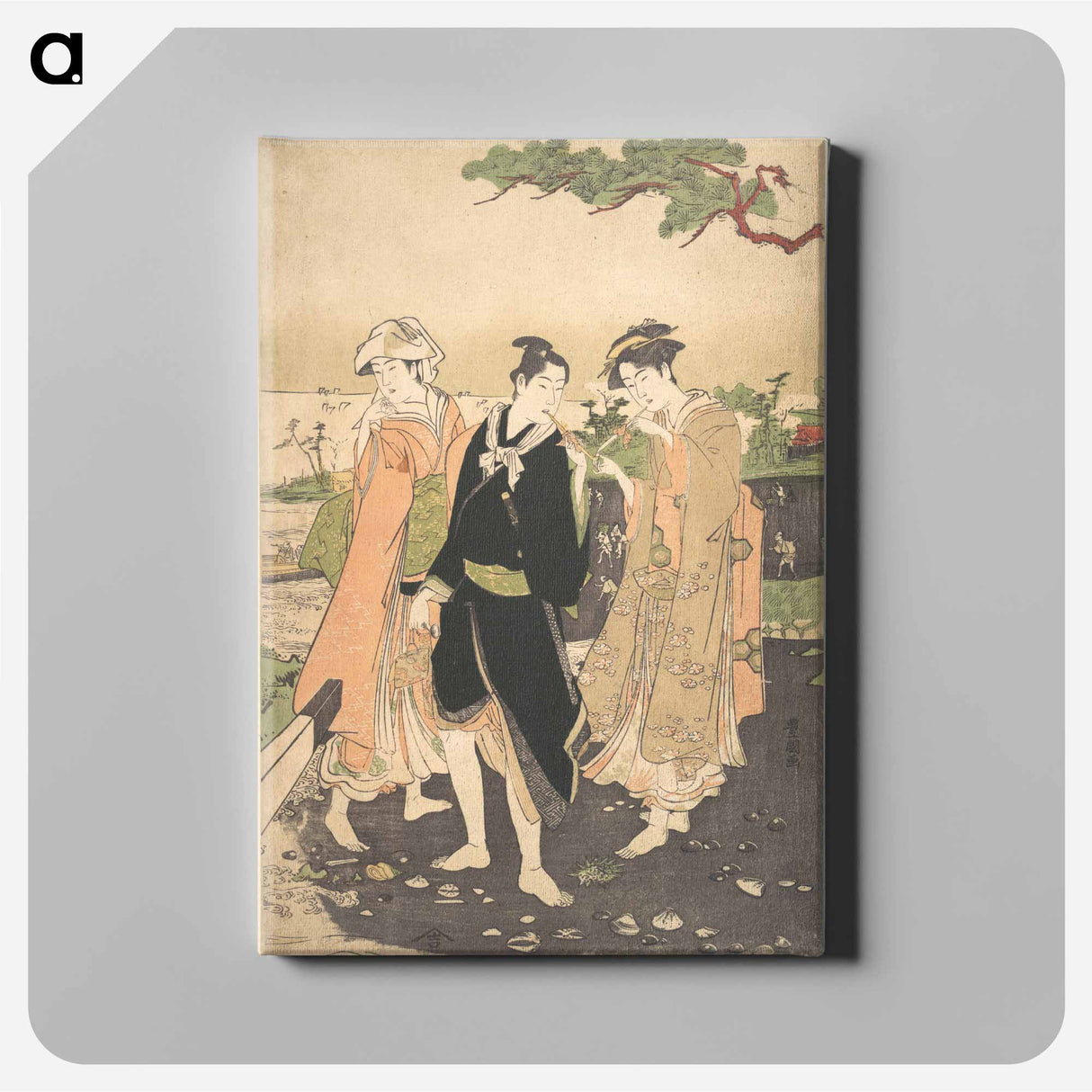 Along the Seashore at Futami
 - 歌川 豊国 Canvas.