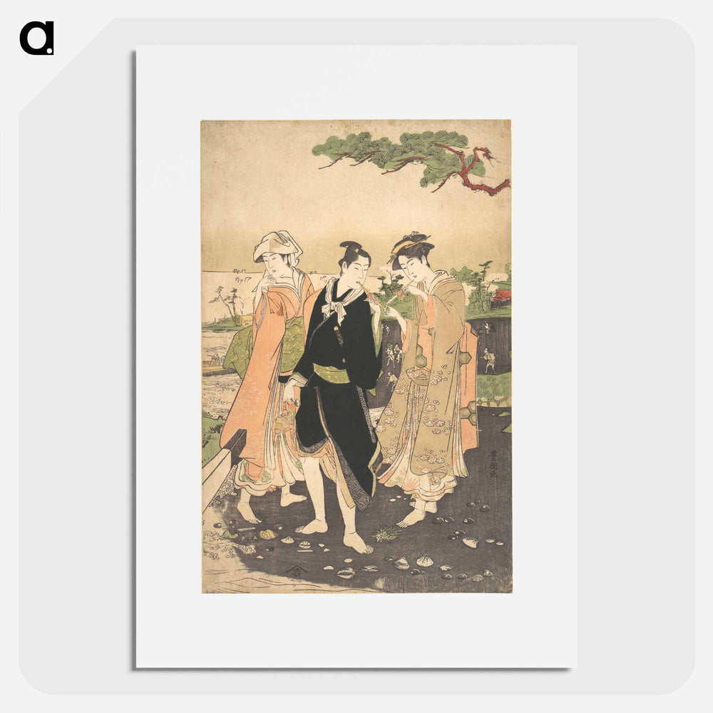 Along the Seashore at Futami
 - 歌川 豊国 Poster.