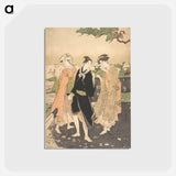 アートポストカード-Along the Seashore at Futami
 - 歌川 豊国 Postcard.
