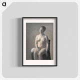 Seated Female Nude - ヴィルヘルム ハンマースホイ Poster.