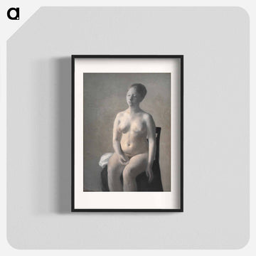 Seated Female Nude - ヴィルヘルム ハンマースホイ Poster.