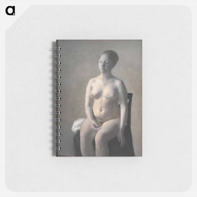 アートメモ帳-Seated Female Nude - ヴィルヘルム ハンマースホイ Memo.
