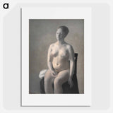 Seated Female Nude - ヴィルヘルム ハンマースホイ Poster.