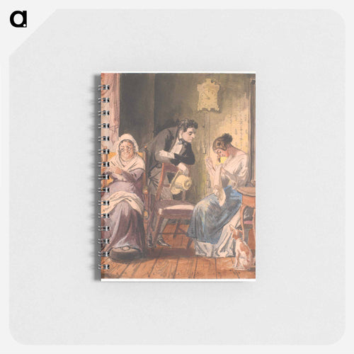 A visit (A visit from everyday life) - Wilhelm Marstrand Memo.