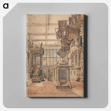 The Essex Chantry, Watford Church - ウィリアム ヘンリー ハント Canvas.