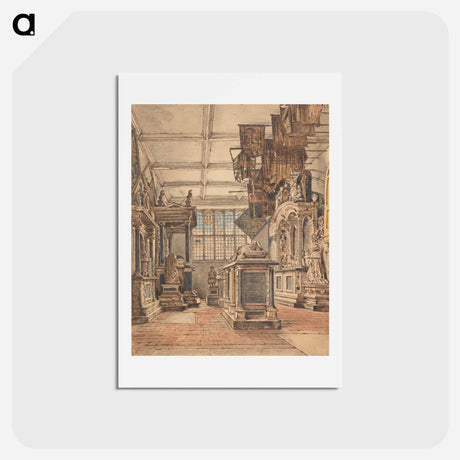 アートポストカード-The Essex Chantry, Watford Church - ウィリアム ヘンリー ハント Postcard.