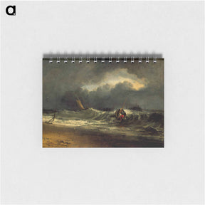 アートメモ帳-Fishermen Upon a Lee Shore in Squally Weather - ウィリアム ターナー Memo.