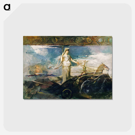 アートポストカード-Minerva in a Chariot - アボット ハンダーソン セイヤー Postcard.