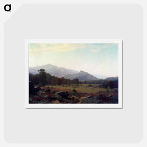 アートポストカード-Autumn in the Conway Meadows Looking towards Mount Washington, New Hampshire - アルバート ビアスタット Postcard.