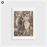 アートポストカード-The Fall of Man - アルブレヒト デューラー Postcard.