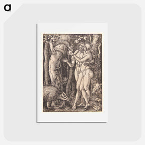 アートポストカード-The Fall of Man - アルブレヒト デューラー Postcard.