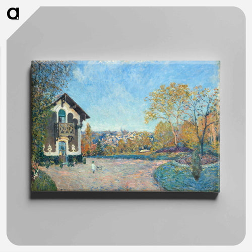 View of Marly-le-Roi from Coeur-Volant - アルフレッド シスレー Canvas.