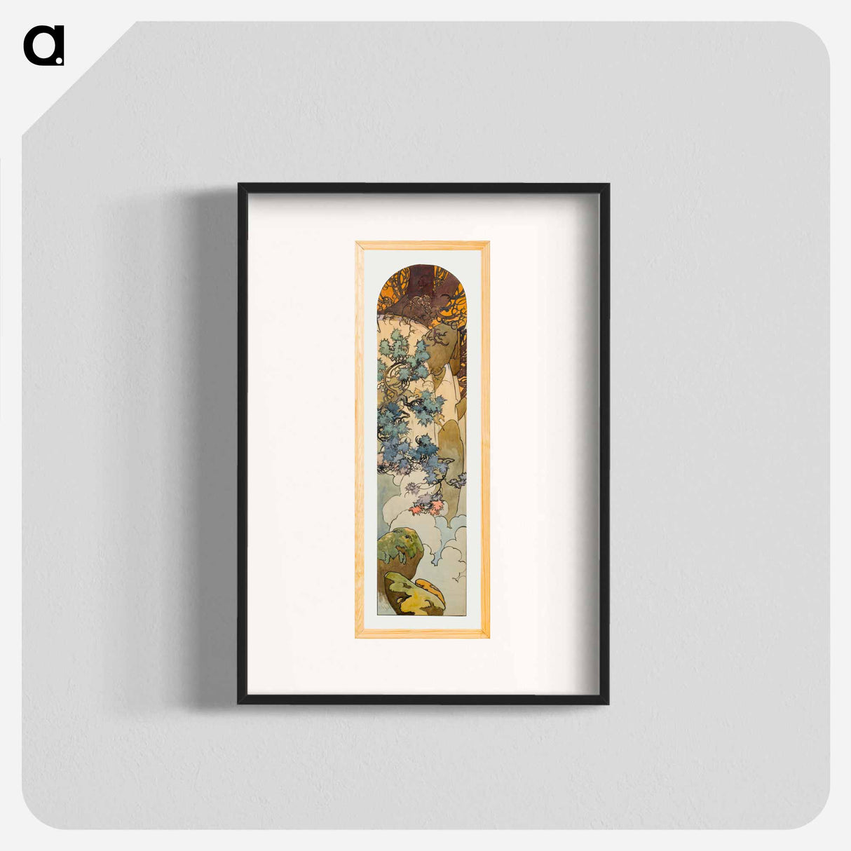 Stained glass box for the Fouquet jewelry store - Alphonse Mucha Poster.