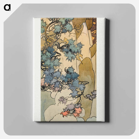 アートパネル-Stained glass box for the Fouquet jewelry store - アルフォンス ミュシャ Canvas.