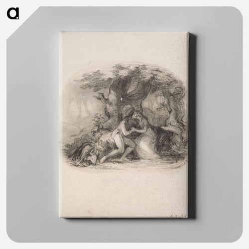 Rakastavaiset muhkuraisen tammen alla - アンダース エクマン Canvas.