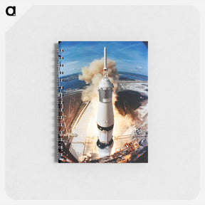 アートメモ帳-Liftoff of the Apollo 11 lunar landing mission - アポロ月面着陸 Memo.