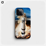 Liftoff of the Apollo 11 lunar landing mission - Apollo Moon Landing Phone Case.