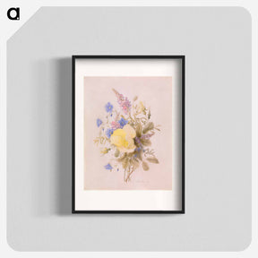 アートポスター-Flowers with Yellow Rose
 - バーンズ・コレクション Poster.
