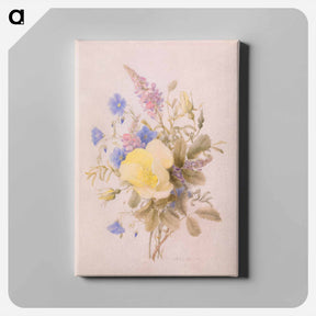 アートパネル-Flowers with Yellow Rose
 - バーンズ・コレクション Canvas.