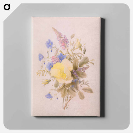 アートパネル-Flowers with Yellow Rose
 - バーンズ・コレクション Canvas.