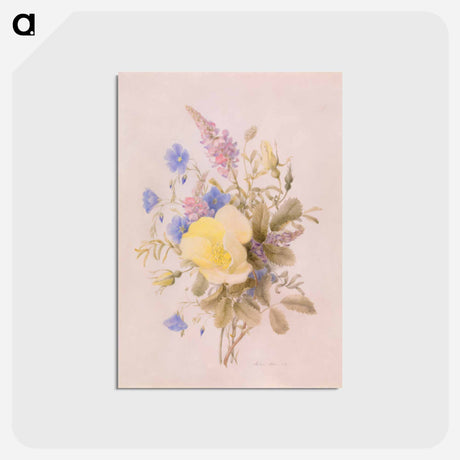 アートポストカード-Flowers with Yellow Rose
 - バーンズ・コレクション Postcard.