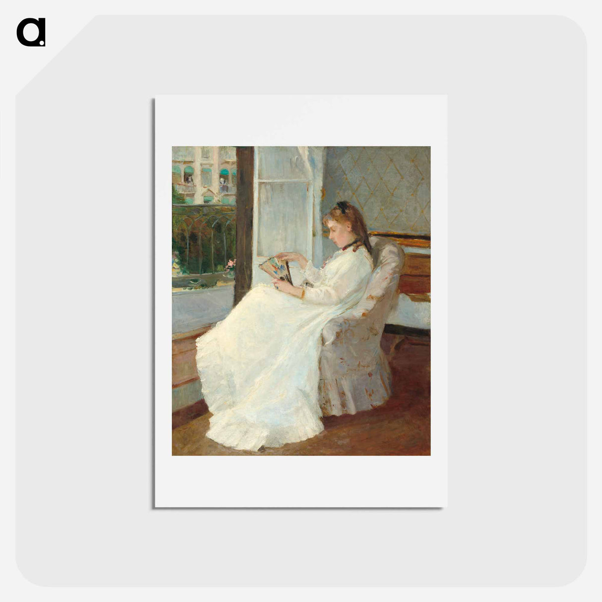 アートポストカード-The Artist's Sister at a Window
 - ベルト モリゾ Postcard.
