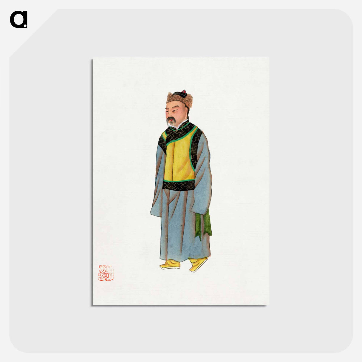 アートポストカード-Ancient Mongolian Costume
 - 中国の衣装 Postcard.