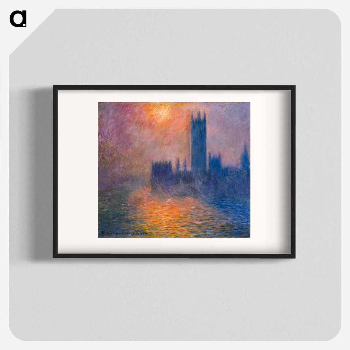 The Houses of Parliament, Sunset - Claude Monet Poster.