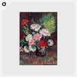 アートポストカード-Vase with Carnations
 - デトロイト美術館 Postcard.