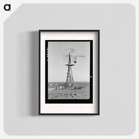 アートポスター-This farm was abandoned in 1937. Near Dalhart, Texas, Coldwater District - ドロテア ラング Poster.