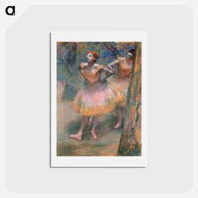 アートポストカード-Two Dancers - エドガー ドガ Postcard.