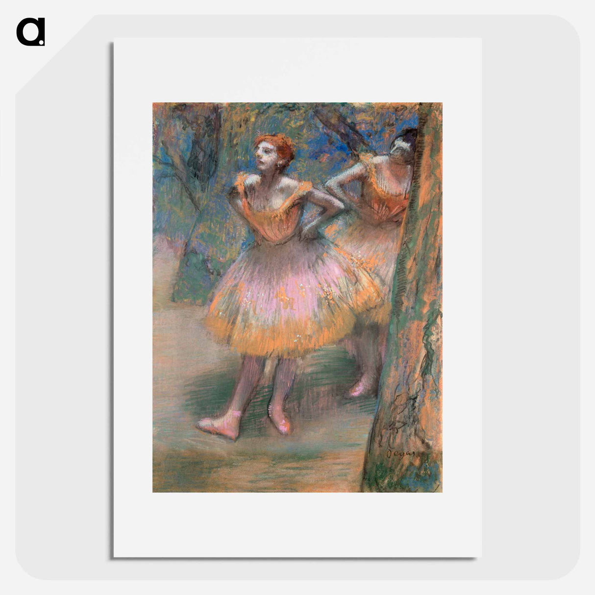 Two Dancers - Edgar Degas Poster.