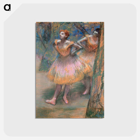 アートポストカード-Two Dancers - エドガー ドガ Postcard.