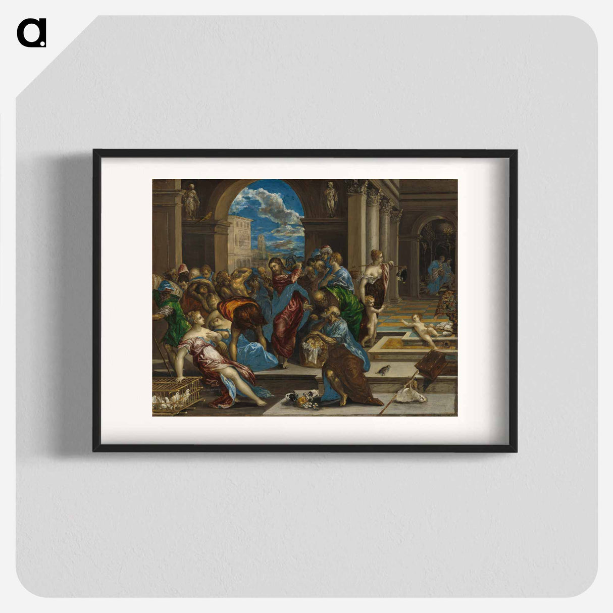 Christ Cleansing the Temple - エル グレコ Poster.