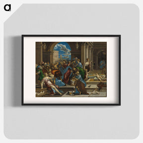 アートポスター-Christ Cleansing the Temple - エル グレコ Poster.