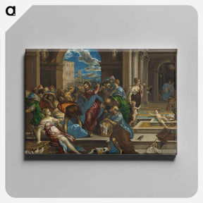 アートパネル-Christ Cleansing the Temple - エル グレコ Canvas.