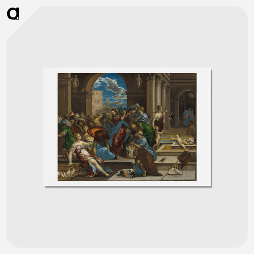 Christ Cleansing the Temple - エル グレコ Postcard.